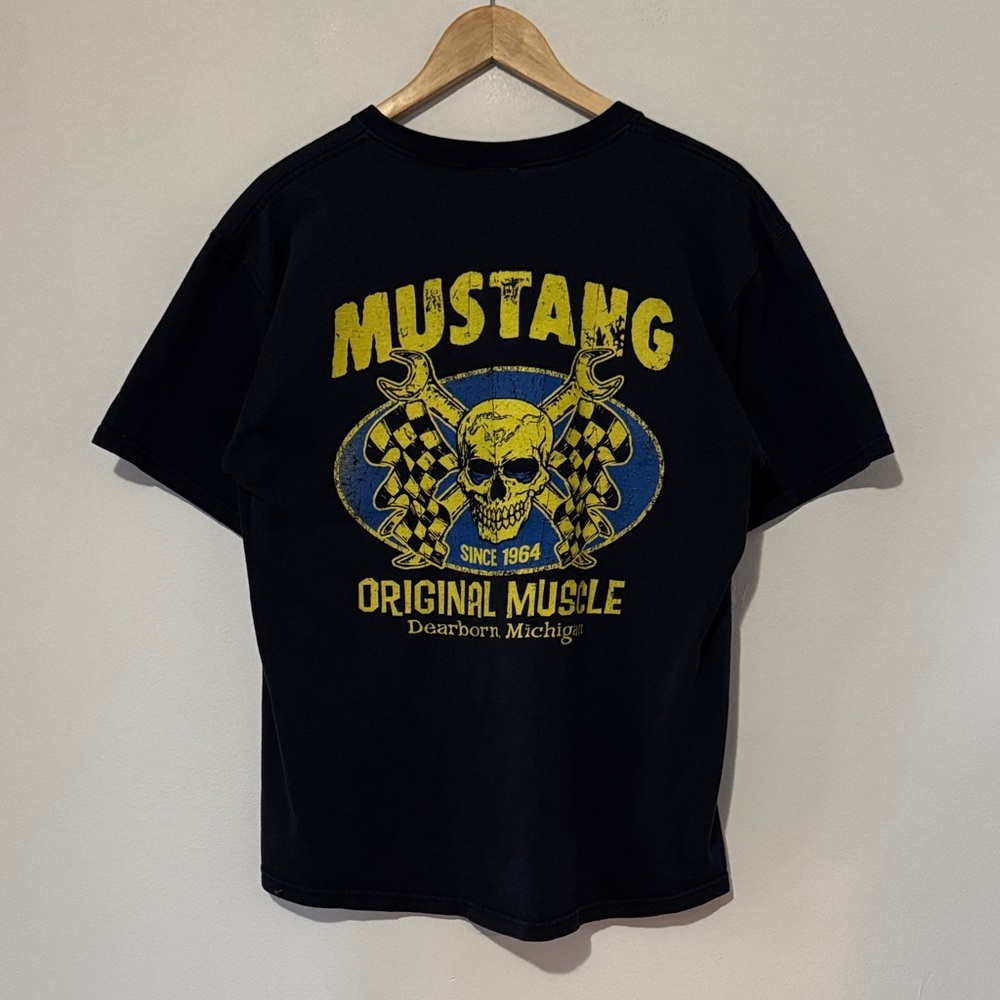 Vintage Ford Mustang T-Shirt / Large / 2000s / Mustang Burn Out After Burn Out